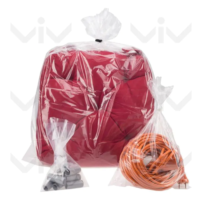 Plastic zakken (PE), Transparant, 10 x 2,5 x 20 cm, 20 micron - P l plastic zakken 4 4 - 6002833