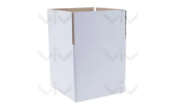 Kartonnen Dozen, Enkelgolf, 200 x 100 x 100 mm, Wit - W i witte doos min 3 1 1 1 - 7400723 